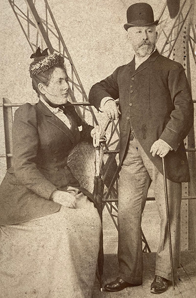 Clara og Jacob Lachmann på bryllupsrejse, 1891